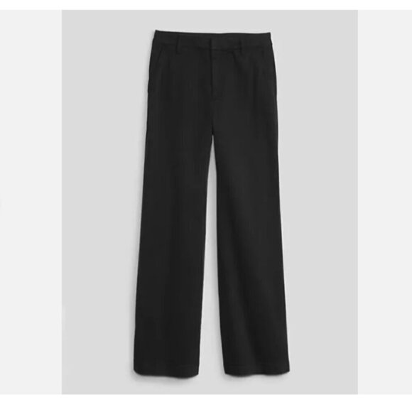 GAP High Rise FLARE Khakis Y2k Black BOHO Pants Size 16 PETITE #541189-MSRP $80 - Picture 6 of 6